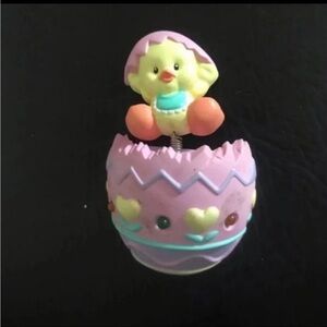 Easter Chick and Egg Brooch Vintage